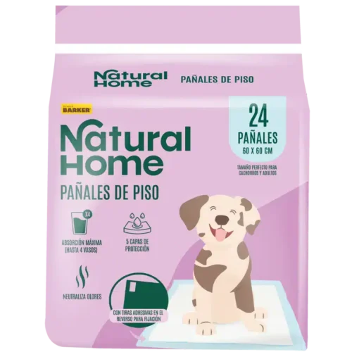 Barker Pañales Natural Home x 24 uds