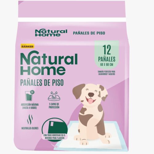 Barker Pañales Natural Home x 12 uds