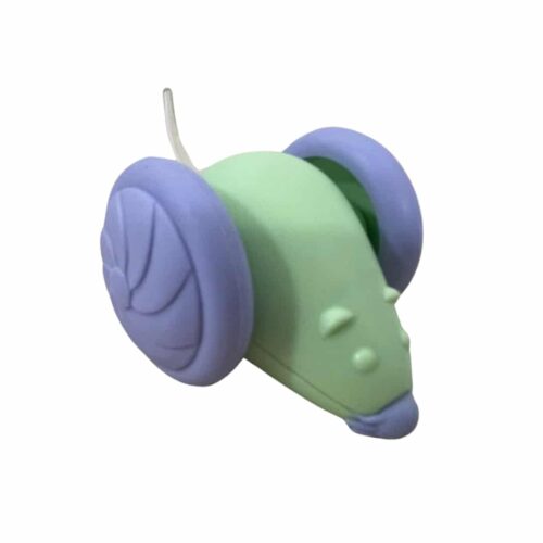 Raton Interactivo Giratorio con Luz Led Morado y Verde