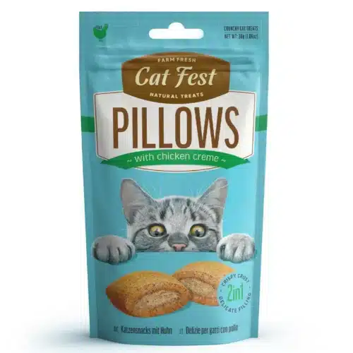Cat Fest Pillows with Chicken Creme