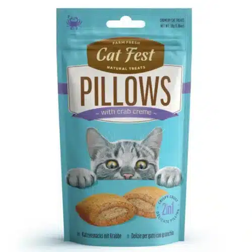 Cat Fest Pillows with Crab Creme