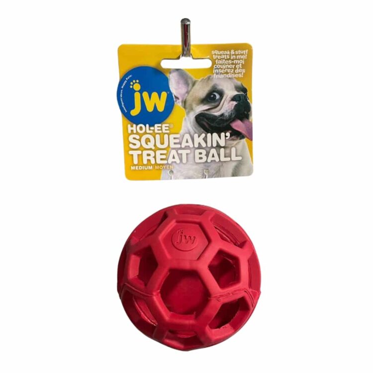 JW Hol-ee Squeaking Treat Ball Medium Moyen - Imagen 3