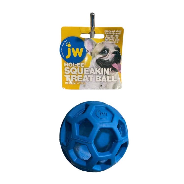JW Hol-ee Squeaking Treat Ball Medium Moyen - Imagen 2