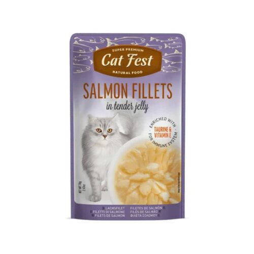 Cat Fest Salmon FIllets in Tender Jelly