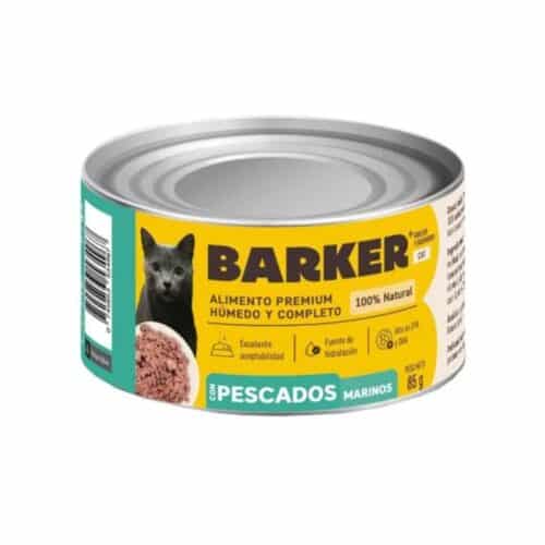 Barker Cat Alimento Húmedo – Pescados Marinos
