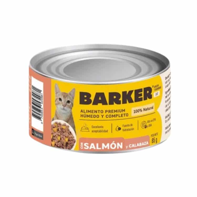Barker Cat Alimento Húmedo Lata – Salmón y Calabaza