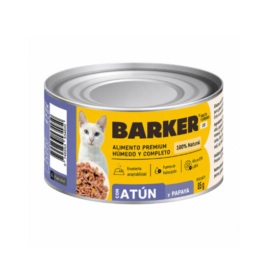 Barker Cat Alimento Húmedo Lata – Atún y Papaya