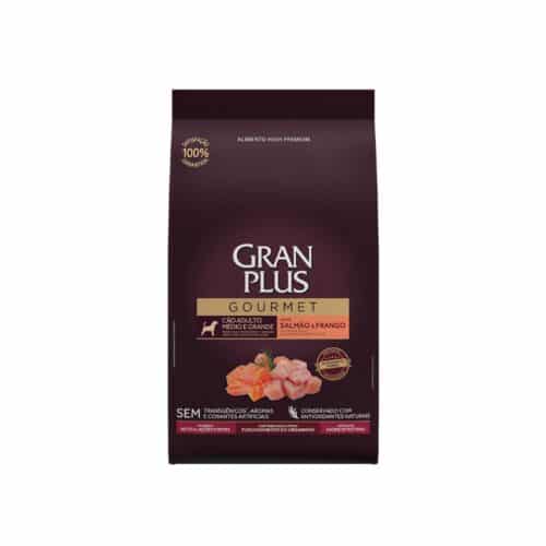 Gran plus Gourmet Perro Adulto Mediano y Grande Sabor Salmón y Pollo