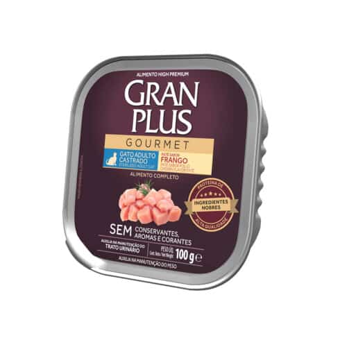 Gran Plus Paté Gourmet Gato Adulto Castrado Tracto Urinario Sabor Pollo