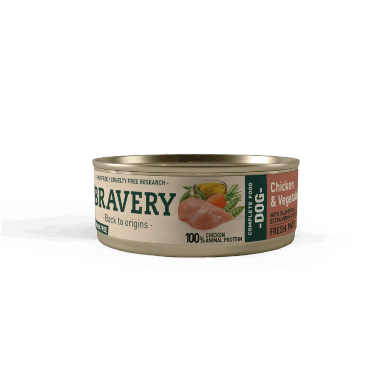 Bravery Chicken and Vegetables Adult Dog Wet Food
