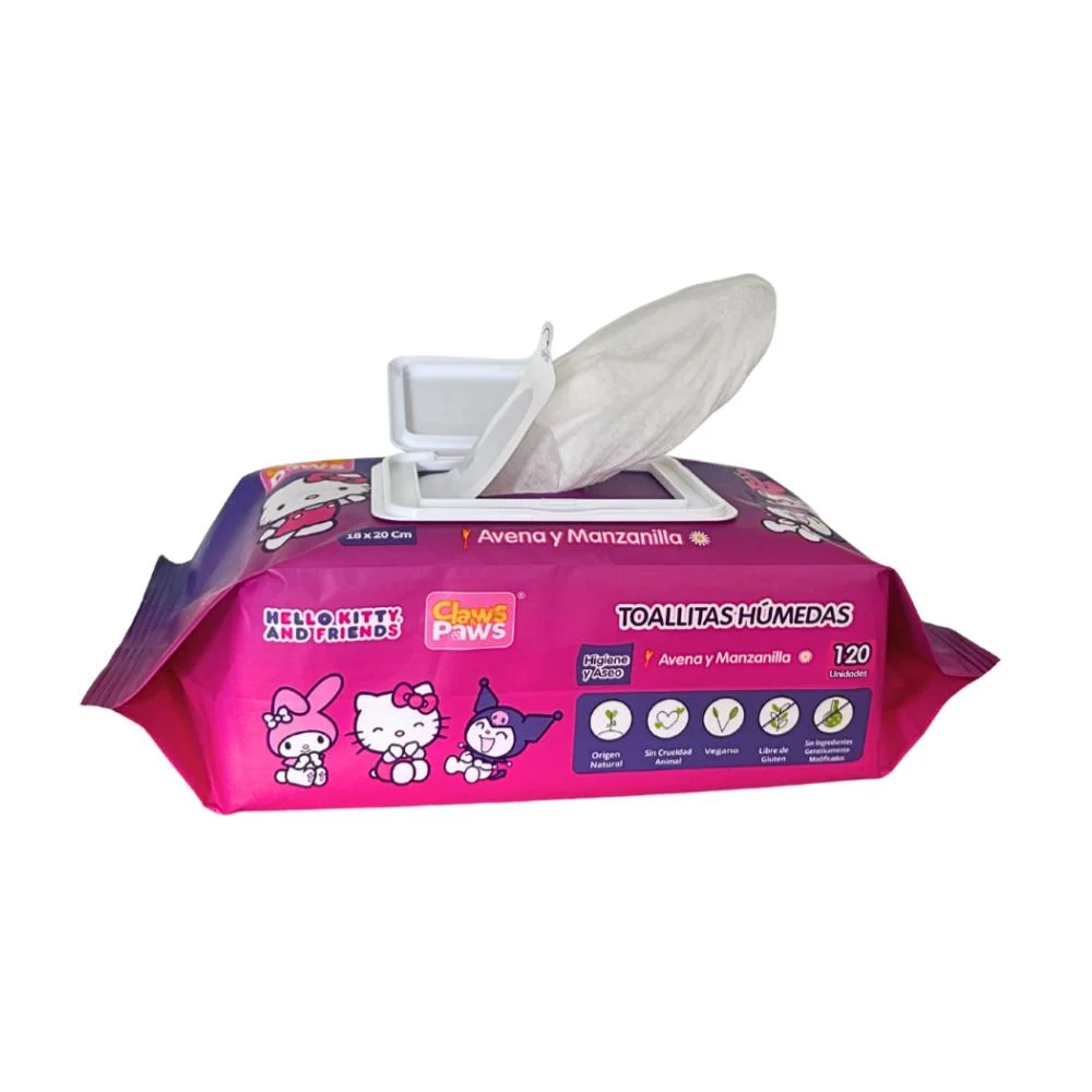 Claws and Paws Toallitas Humedas Hello Kitty - Imagen 2