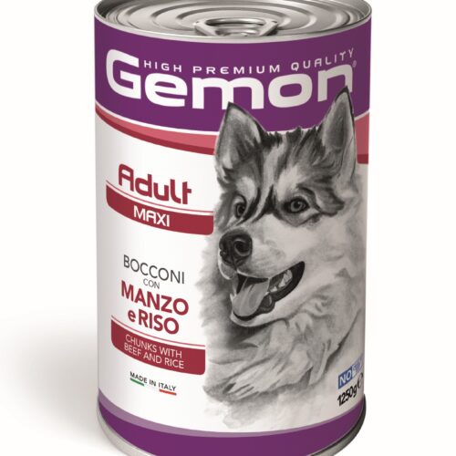 Gemon Adulto Maxi Trozos Grandes con Carne de Res y Arroz