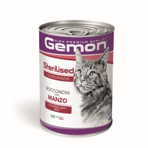 Gemon Esterilizado Trozos Pequeños con Carne de Res