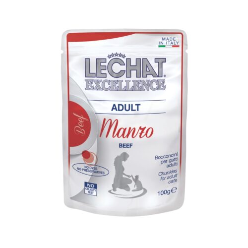 LeChat Excellence Adulto Trozos Pequeños de Carne de Res